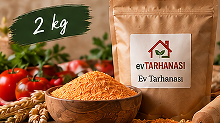 2 kg geleneksel ev tarhanası paketi - kargo dahil